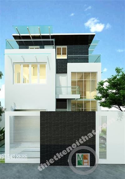 Thiết kế kiến trúc biệt thự hiện đại tại Văn Khê Hà Đông - Chị Vân