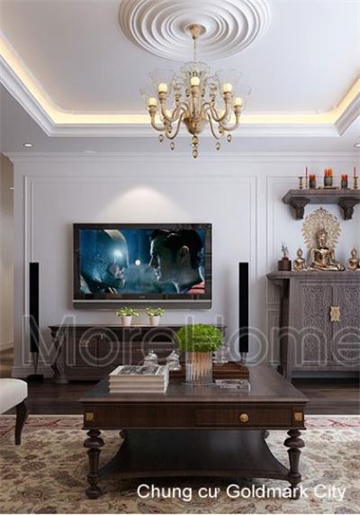 Mẫu thiết kế nội thất căn hộ tại Goldmark City - Chị Hạnh 