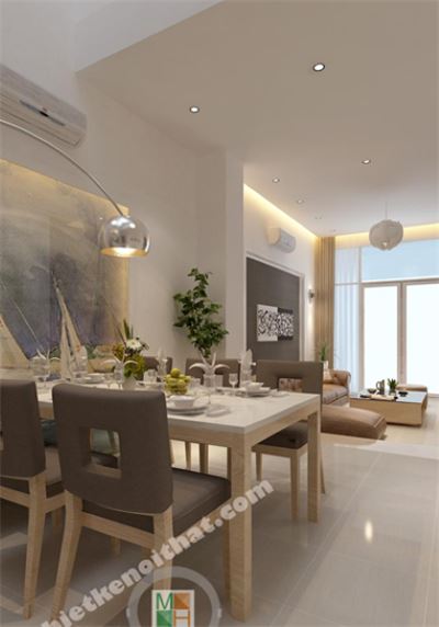 Mẫu thiết kế nội thất nhà phố, quận Bình Thạnh, Tp Hồ Chí Minh - Chị Hiền