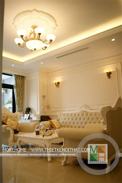 Công trình thi công nội thất tại R1 Royal City phong cách Tân cổ điển - Mr Phú