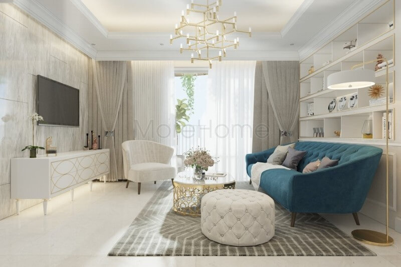 Không gian phòng khách tân cổ điển được thiết kế theo phong cách tân cổ điển không quá nổi bật về mặt công năng nhưng mang lại ấn tượng sâu sắc cho gia chủ Khám phá các mẫu trang trí phòng khách cao cấp