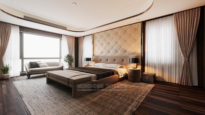Mẫu thiết kế nội thất phòng ngủ hiện đại [đẹp|sang trọng|cao cấp} cho biệt thự tại Vinhomes Imperia Hải Phòng