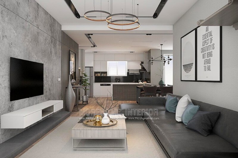 Trang trí nội thất phòng khách chung cư đầy ấn tượng “thiết