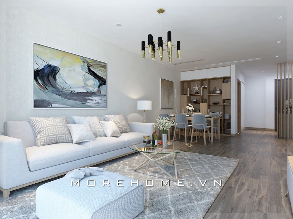Ý tưởng thiết kế nội thất phòng khách hiện đại, trẻ trung chắc chắn sẽ trở thành lựa chọn ấn tượng cho những hộ gia đình trẻ. Và trên đây có lẽ là một trong những lựa chọn rất đáng chú ý. Thiết kế chung cư