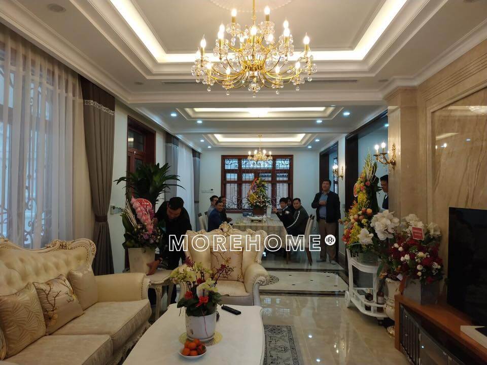 Thi công nội thất phòng khách sang trọng cho biệt thự tân cổ điển Tập hợp các mẫu thiết kế phòng khách sang trọng