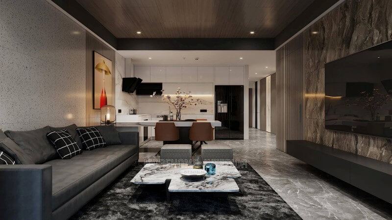 Trang trí nội thất phòng khách chung cư hiện đại Theo dõi những mẫu thiết kế phòng khách đẹp sang trọng