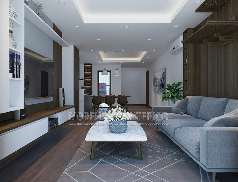 Thiết kế nội thất phòng khách chung cư với đồ nội thất gỗ công nghiệp hiện đại Ngắm nhìn các mẫu thiết kế phòng khách đẹp nhất
