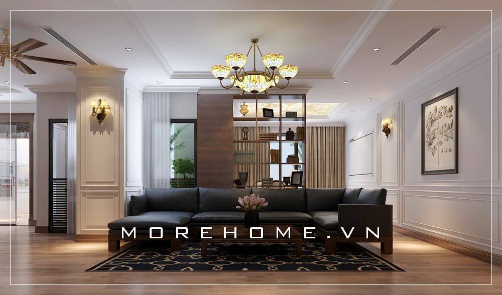 Tạo điểm nhấn khi trang trí phòng khách nổi bật tại Hà Nội - MOREHOME