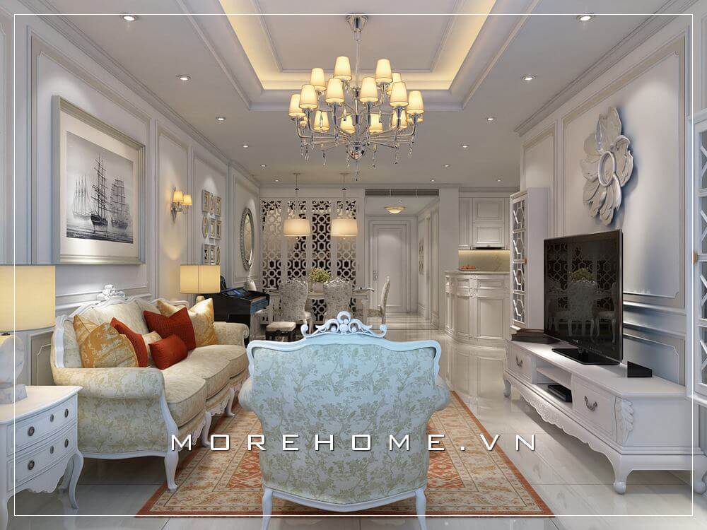 TOP thiết kế phòng khách đẹp ăn khách nhất 2021 tại Hà Nội