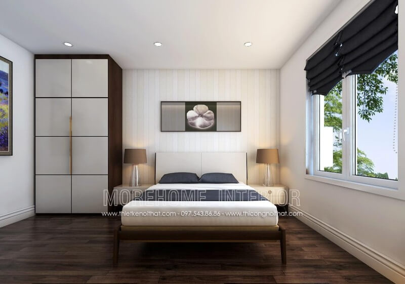 Mẫu giường ngủ gỗ óc chó đơn giản, tinh tế, hiện đại cho phòng ngủ chung cư, biệt thự, nhà phố... thiết kế nội thất phòng khách